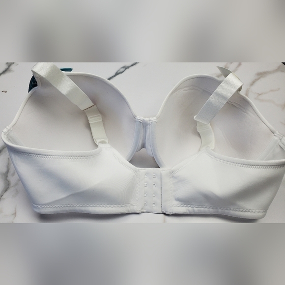 Vanity Fair‎ lightly lined bra White Smooth Back 4-way stretch Size 40D - Picture 3 of 12